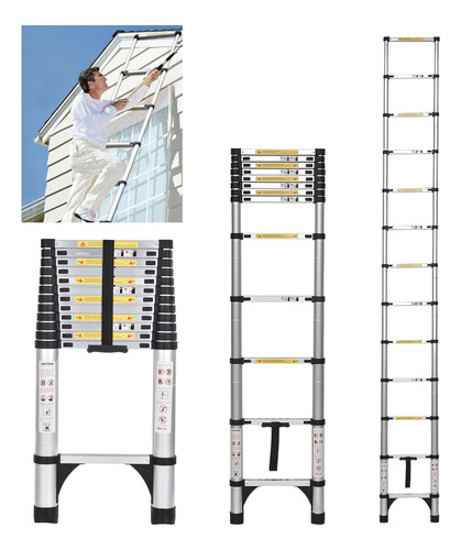 Escalera Telescópica De Aluminio Ligera De 5 M