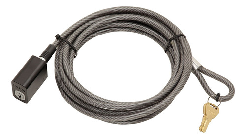 Clk15 0100 Candado De Cable De 15&#39; Con Llave, Gris