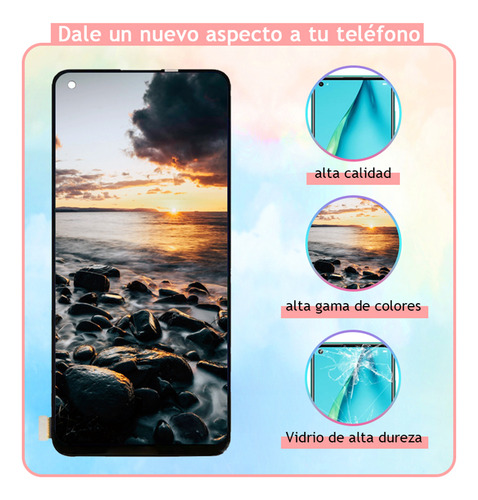 Zhangtuo Pantalla Lcd Para Oppo Reno 6 Lite Con Marco Cph2365