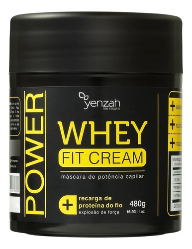 Máscara Yenzah Whey Fit Cream Potência Capilar Proteína 480g