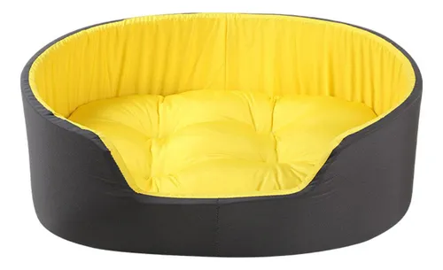 Grey and yellow dog bed 2025