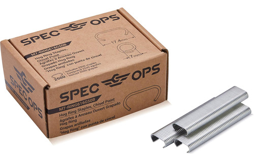 Spec Ops Tools 16 Gauge 11/16  Hog Rings, Chisel Point, 2,50