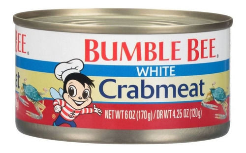 Bumblee Bee Conserva Cangrejo Blanco Enlatad White Crab Meat