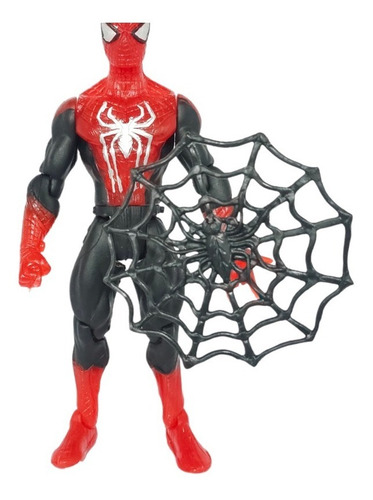 Figura De Accion Hombre Araña Con Telaraña