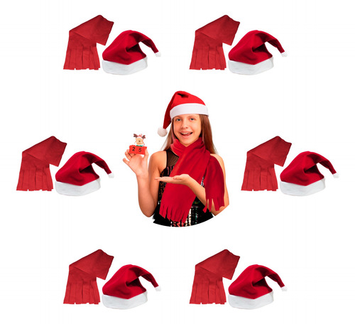 Kit Bufanda Y Gorro Navideño Posadas Mayoreo
