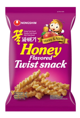 Salgadinho Coreano Mel - Honey Flavored 75 Gramas