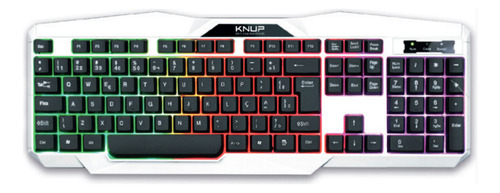 Teclado Gamer Madset Com Luzes Knup Madset Te119 Cor De Teclado Preto Idioma Português Brasil