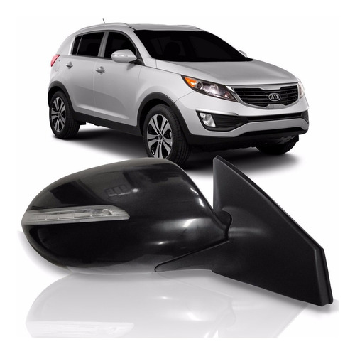 Retrovisor Sportage 2011 2012 2013 2014 15 C/ Fechamento Ld.