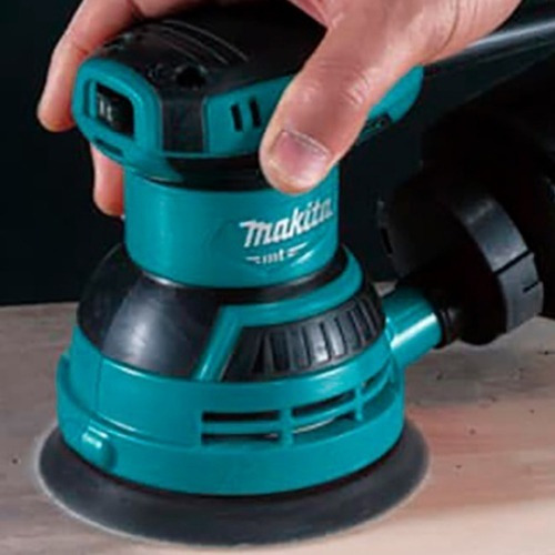 Imagen 2 de 2 de Lijadora profesional roto orbital Makita MT M9204B turquesa 240W 220V