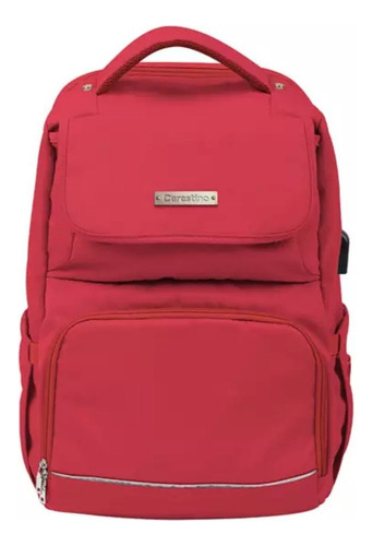 Carestino mochila maternal berna rojo