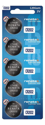 20 Pilas Baterias Renata Cr2032 Tamaño Botón 3 V Larga Duración Strong