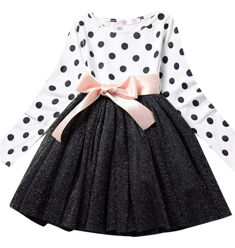 Vestido De Manga Larga Para Niñas, Ropa Infantil Princess Pa