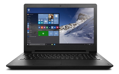 Notebook Lenovo IdeaPad 110-15ACL  negra 15.6", AMD E1-Series 7010  4GB de RAM 500GB HDD, AMD Radeon R2 1366x768px Windows 10 Home