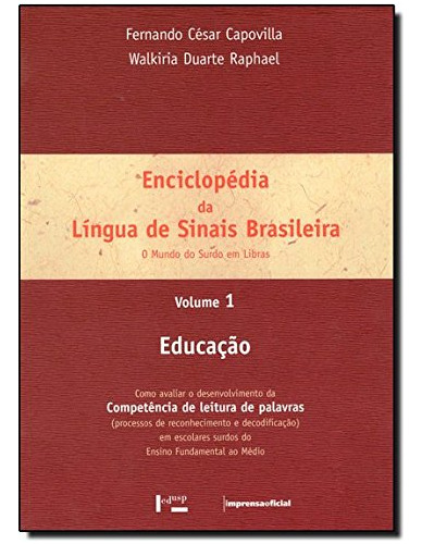 Libro Enciclopédia Da Língua De Sinais Brasileira Vol 1 Educ