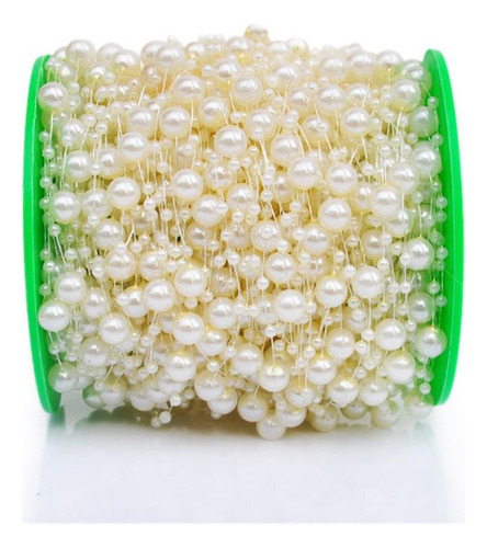 Perlas Artificiales H606 De 5 Metros, 8+3 Mm, Hilo De Pescar