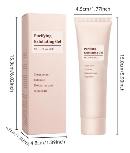 Gel Exfoliante Purificante, Gel Exfoliante Suave Para La Car