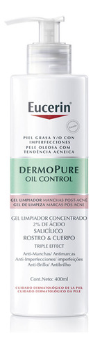 Gel Limpiador Dermopure Oil Control 400 Ml Eucerin