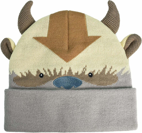 Avatar The Last Airbender Appa - Gorro De Punto Acrílico Par