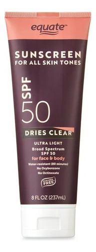 Protector Solar Equate Aultraligero Spf 50. 237ml