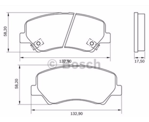 Jogo Pastilha Freio Dianteira Bosch Hyundai Veloster I30 1.6