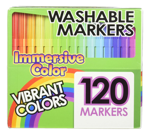 Juego Marcadores Tinta Soluble Agua Lavables Color Inmersivo