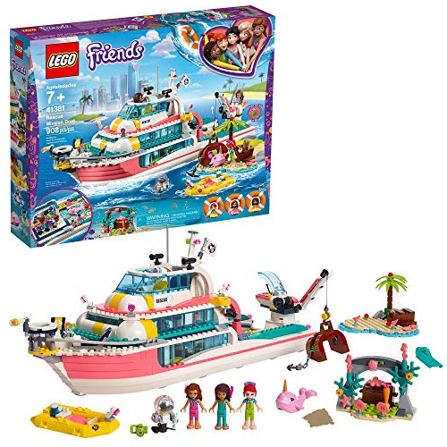 Construcción De Barcos Lego Friends Rescue Mission Boat 4138