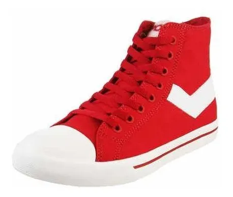 Zapatillas Pony Botitas Modelo Shooter Color Rojas