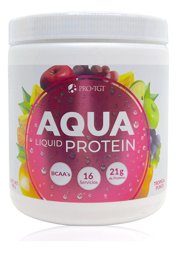 Aqua Liquid Protein Tropical Punch 400 Grs Protgt Zero Carbs