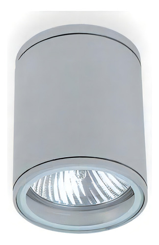 Aplique Techo Pared Silo Grande Exterior Candil E27 Color Gris
