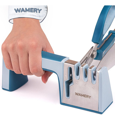 Afilador De Cuchillos Y Tijeras Wamery De 4 Etapas. Repara,