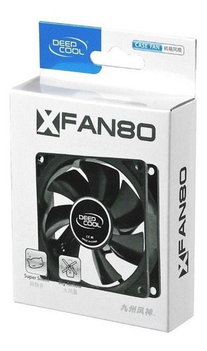 Imagen 3 de 6 de Cooler Fan Deepcool Xfan 80 80x80x25mm 1800rpm Molex