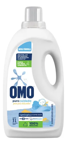 Sabão Líquido Omo Puro Cuidado 3l
