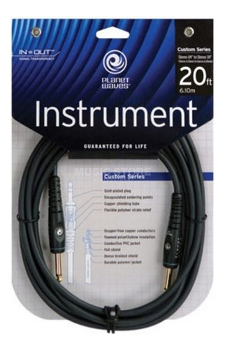 Cable Guitarra Planet Waves 6mts Pw-g-20