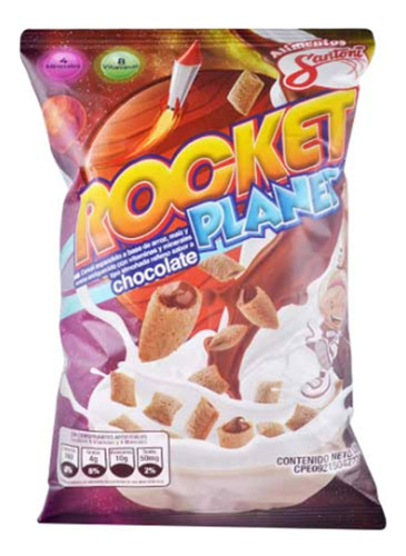 Cereal Rocket Planet Chocolate Santoni 220gr