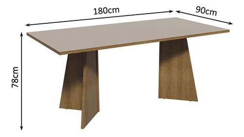 Mesa De Comedor Con Mesa Y 4 Sillas April Madesa Mc Color Marrón/Crema Diseño de la tela de las sillas Liso