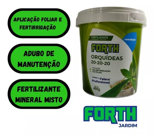 Adubo Fertilizante Forth Orquídeas Manutenção Npk 20-20-20 | ACAMPSPORT