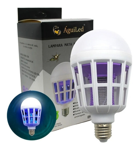 Foco Led 9w Lampara Mata Mosquitos E Insectos