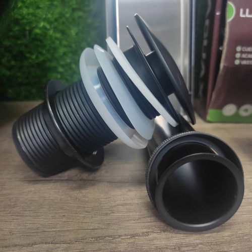 Desague P/lavamanos Sin Rebose Acero Inox. Negro Manytiles