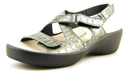 Drew Abby Sandals, Grey Croc, 11 W/d B00iz9suxw_040424