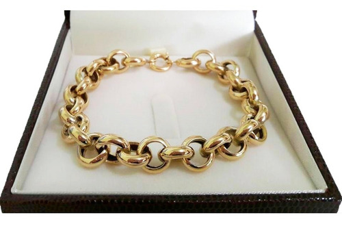 Pulseira Elo Português 20 Gramas 10mm Ouro 18k