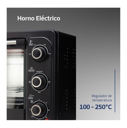 Horno Eléctrico Bgh 16 Litros Bhe17m20n Color Negro