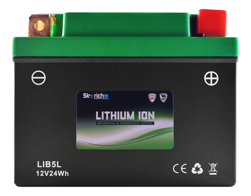 Bateria De Litio Skyrich P/ Moto Lib5l Libre Mantenimiento.
