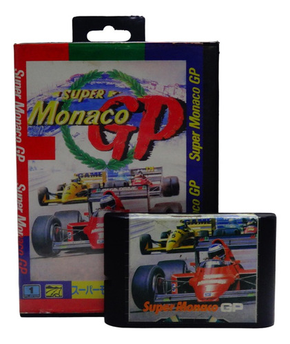 Jogo Super Monaco Gp Mega Drive Sega Chipado Físico