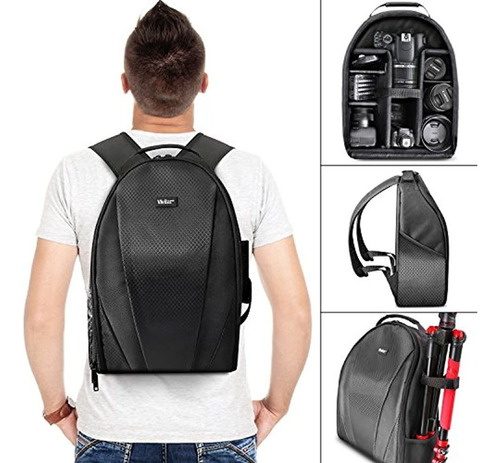 Mochila Para Cámara Digital Sin Espejo Y Accesorios