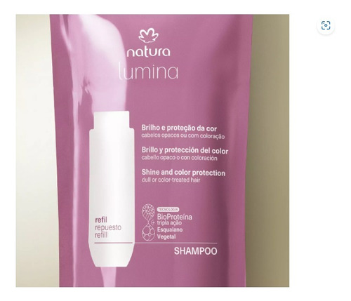 Refil Shampoo Cabelos Opacos Ou Com Coloração Lumina 300ml