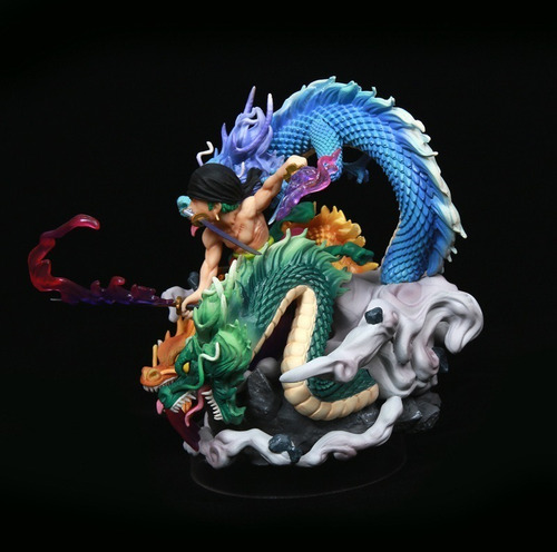 Action Figure One Piece Roronoa Zoro Santoryu Dragão Gk
