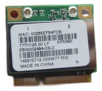 Comprar Placa Wireless Notebook Sony Pcg-7182x 145815712 Ar5b95
