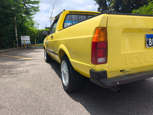 Vw Saveiro Amarelo Sunny Cl 1.6 Placa Preta Com 5 Bbs 14