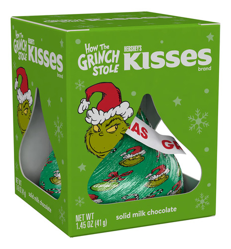 Hershey's Kisses - Caramelos De Chocolate Con Leche Grinch D