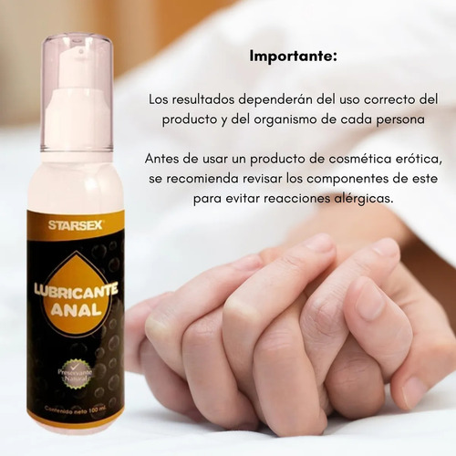 Starsex Anal 100ml Lubricante Dilatador Marca Stella Nera Con Discreto